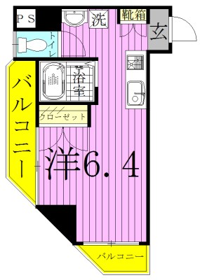 ペルレシュロスPartⅧ 101号室 間取り