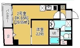 グラントレス松戸 402号室 間取り