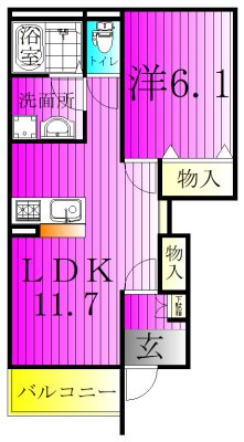 サンマルサンＡ 101号室 間取り