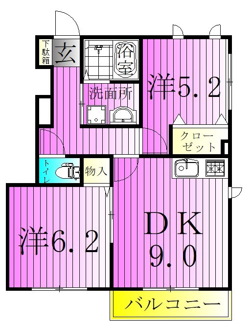メゾンエスポワール 間取り図