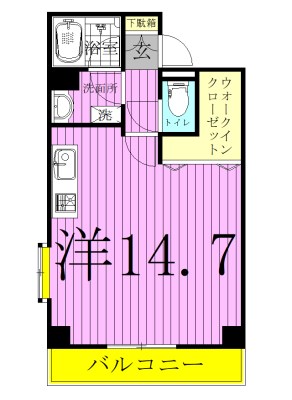 リバービュー２１ 302号室 間取り