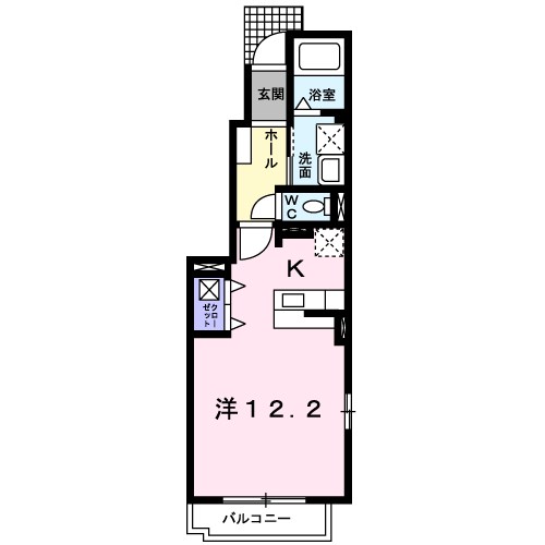 フィオーレ 101号室 間取り