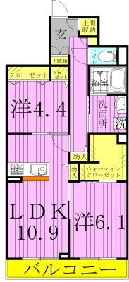 アイリスタ柏 303号室 間取り