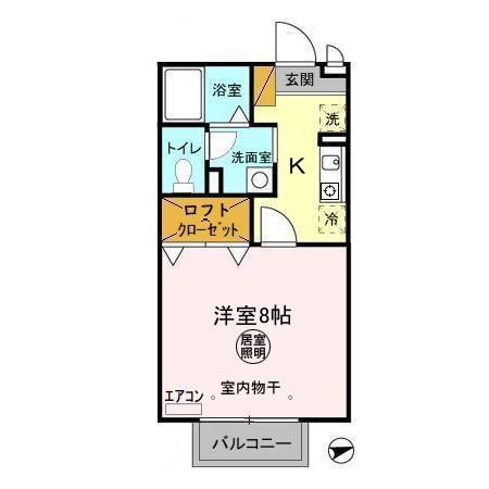 ヴィラデルニエ 205号室 間取り
