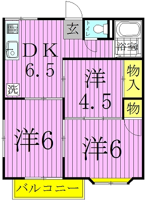 アネックスＵ　4 102号室 間取り