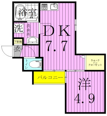 レガーロ松戸 203号室 間取り