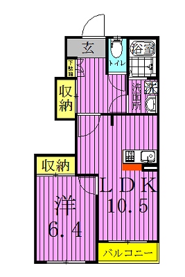 beaming ～ビーミング～ 101号室 間取り