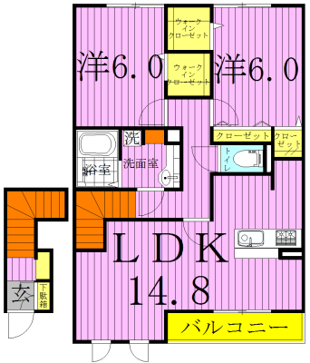 ウィルビューＦ 207号室 間取り