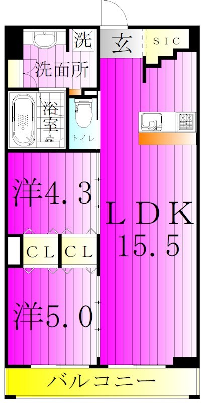 ART RESIDENCE IN OoTAKA-no-MORI 402号室 間取り