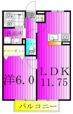 エトワール（布佐） 203号室 間取り
