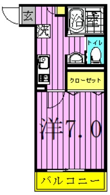 アートスタイル五反野 間取り図