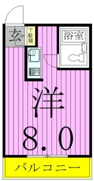 オークハイツ 603号室 間取り