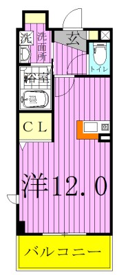 コモドパークハウス 304号室 間取り
