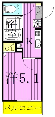 グランディア西新井 間取り図