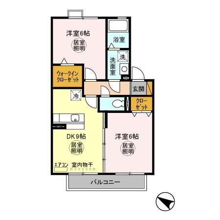 サンパティーク（横須賀） 202号室 間取り