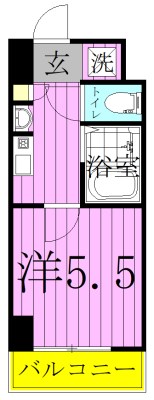 西馬橋マンション 202号室 間取り