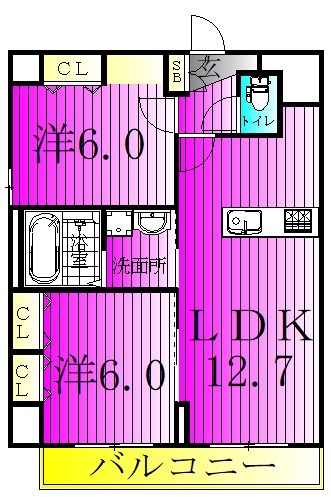 エターナルコートおおたかの森 502号室 間取り