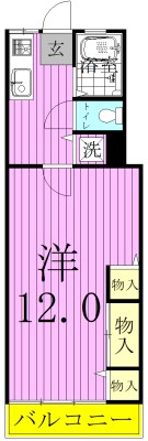 相模第一マンション 406号室 間取り