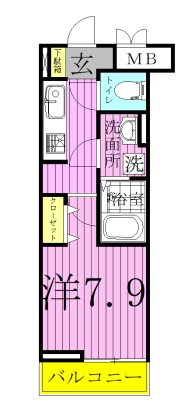 シリウス柏 302号室 間取り