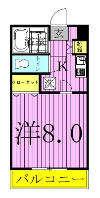 PALACE　BELLAGIO　～パレスベラージオ～ 207号室 間取り