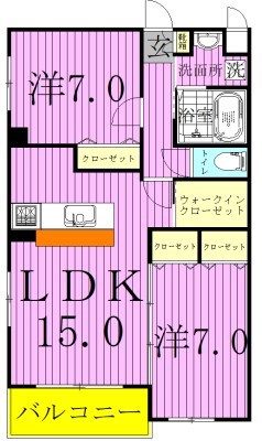 SONNETTE流山おおたかの森 301号室 間取り