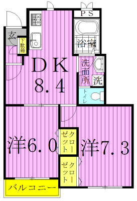 セントラルパークヒルズ 103号室 間取り