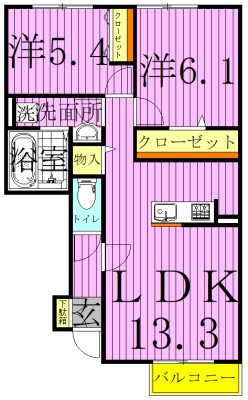 cozy　fieldⅡ 間取り図