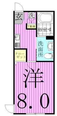 メゾンアレンヌ 105号室 間取り