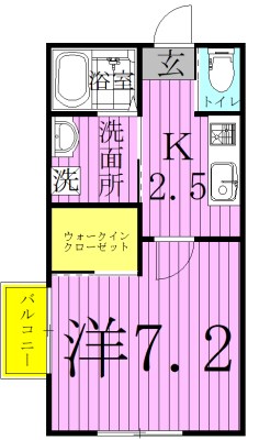GARNIER～ガルニエ～ 201号室 間取り