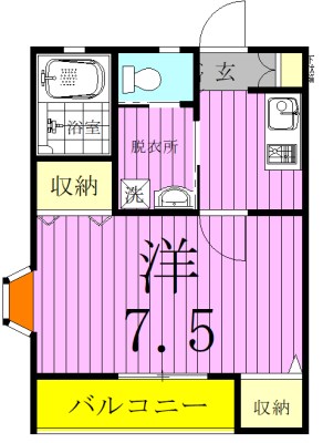 タウンズビルⅢ 201号室 間取り