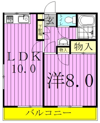 マンション南松戸 301号室 間取り