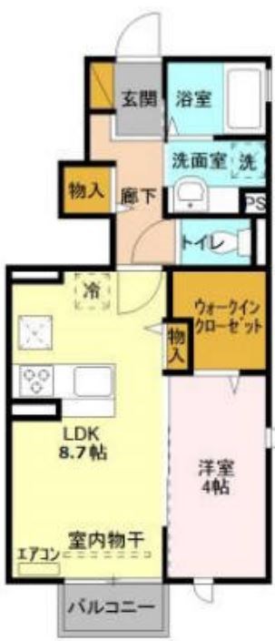 あぱらぎ 101号室 間取り