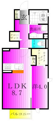あぱらぎ 101号室 間取り