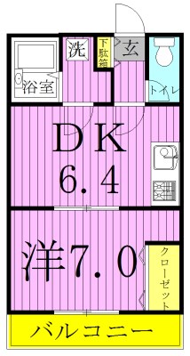 101号室 間取り