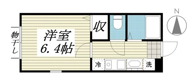 メゾンコリーヌ八柱 101号室 間取り