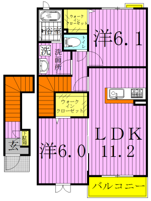 ポストマスター，Ｓ  201号室 間取り
