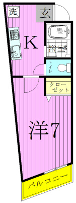 ヴァンテアンⅡ 303号室 間取り