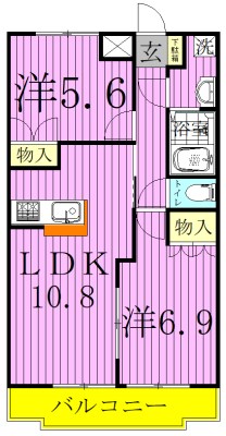 オーパ・ヴィラージュ 203号室 間取り