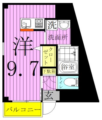 ｂ&amp;rsquo;ＣＡＳＡ　Ｋｉｔａｓｅｎｊｕ 間取り図