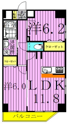 クリスタルコート 間取り図