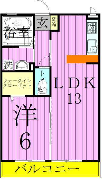 エスペランサ（中根長津町） 102号室 間取り