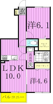 ラ・プランタン（西白井） 101号室 間取り