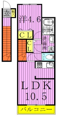 メゾン　チェリー 206号室 間取り