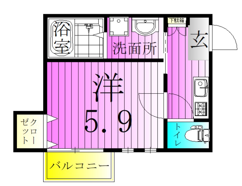 エムズ江北 間取り図