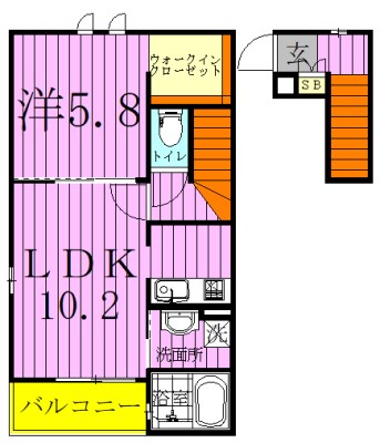 ベル　アンジュ 204号室 間取り