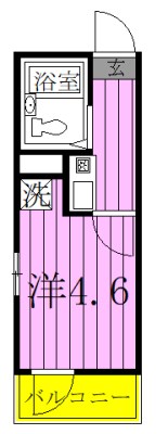 シャンテ谷在家 間取り図