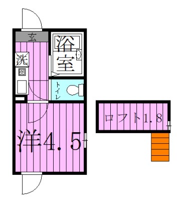 シャンテ谷在家 間取り図