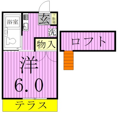 スカイメゾン松戸 203号室 間取り