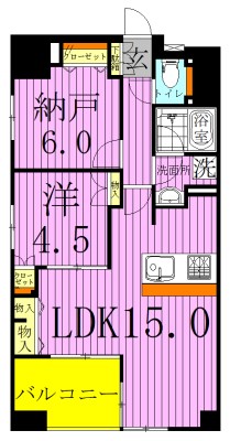アーバンフィールド千住大橋 間取り図