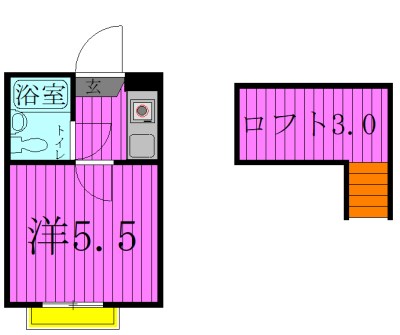 エスポワールD 間取り図
